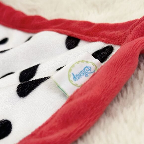 Disney Baby 101 Dalmatians Patch Puppy Dog Red Trim Security Blanket Lovey - Picture 3 of 6